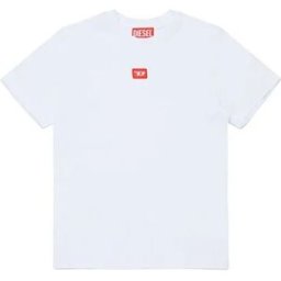 Diesel Kids T-shirt à Manches Courtes J02501 White 12 Années Garçon,Fille