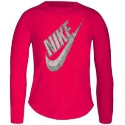 Nike T-shirt à Manches Longues C489s-a4y Pink 4-5 Années Garçon,Fille