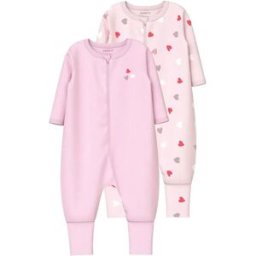 Name It Pyjama à Manches Longues Car Heart 2 Unités Carinaria / Ballerina 18 Mois Fille