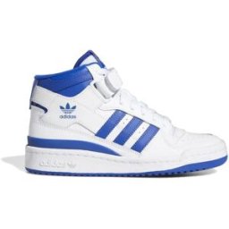 Adidas Originals Baskets Mid Top Forum White / Blue EU 35 1/2 Garçon,Fille
