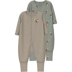 Name It Pyjama à Manches Longues Fox 2 Unités Shadow / Aluminum 3 Années Garçon