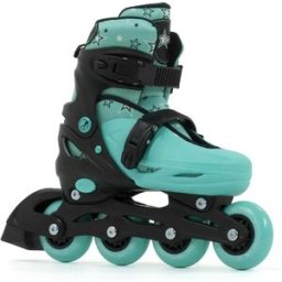 Sfr Skates Patins En Ligne Plasma Black / Green EU 29-33 Garçon,Fille