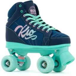 Rio Roller Patins à Roulettes Lumina Junior Navy / Green EU 32 Garçon,Fille