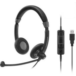 Sennheiser Casque Avec Micro Sc 75 Usb Ms Black One Size unisex