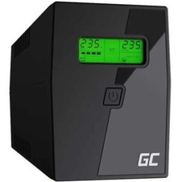 Green Cell 02 Onduleur Line-interactive 800 Va 2 Prises 480w Black EU Plug unisex