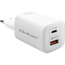 Qoltec Chargeur Mural Usb-a Et Usb-c 50765 65w White One Size unisex