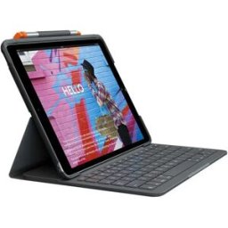 Logitech Étui Clavier Pour Tablette Slim Folio Ipad 7 10.2´´ Graphite German QWERTZ unisex