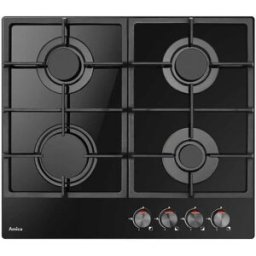 Amica Plaque De Verre à Gaz Pgca 6100 Apb 60 Cm 4 Feux Black One Size unisex
