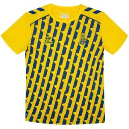 Hummel T-shirt Manches Courtes Junior Avant-match Ud Las Palmas 25/26 Cyber Yellow 140 cm Garçon,Fille