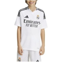 Adidas T-shirt Manches Courtes Junior Domicile Real Madrid 24/25 White 13-14 Années Garçon