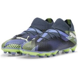 Puma Chaussures De Football Junior Future 7 Pro Fg/ag Jr Gray Skies / White / Fizzy Apple EU 28 Garçon,Fille