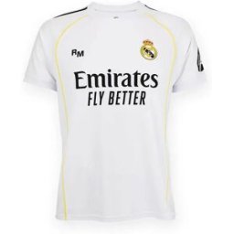 Real Madrid T-shirt Manches Courtes Junior Domicile 25/26 Mbappe White 6 Années Garçon,Fille