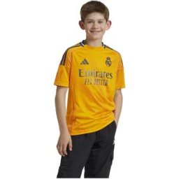 Adidas T-shirt Manches Courtes Junior Loin Real Madrid 24/25 Crew Orange 13-14 Années Garçon