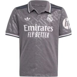 Adidas T-shirt Manches Courtes Junior Third Real Madrid 24/25 Charcoal / Charcoal 9-10 Années Garçon