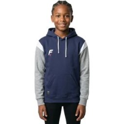 Force Xv Sweat à Capuche Conquest Marine / White / Gray 164 cm Garçon,Fille