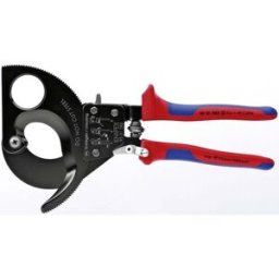 Knipex 95 31 280 Coupe-câble à cliquet Adapté pour (technique disolation) câbles en alu et en cuivre, à 1 ou plusieurs fils 52 mm 380 mm²