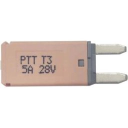 PARTS PTT Circuit Breaker Mini, type 3. Manual Reset, 5A C001-102-0061 Fusible plat standard pour voiture 5 A marron clair 1 pc(s)
