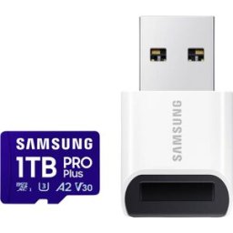Samsung microSD Card PRO Plus (2023) Carte miniSDXC au détail 1 TB Class 10, UHS-Class 1, Class 3 UHS-I, v30 Video Speed Class, A2 Application Performance