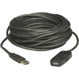 Manhattan Câble USB USB 2.0 USB-A mâle, USB-A femelle 20.00 m noir 150958