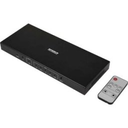 SpeaKa Professional SP-HDPS-300 5 ports Switch HDMI avec télécommande, boîtier métallique, affichage LED, pilotable sur ordinateur 3840 x 2160 pixels