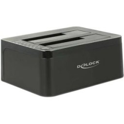Delock 62661 SATA 6 Gb/s, prise femelle DC 3,5 mm Station daccueil pour disque dur