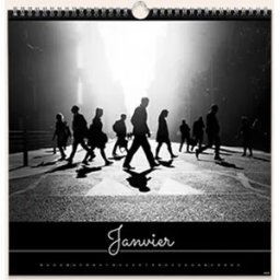 Cewe Calendrier photo mural carrÃ© - 30x30 cm - 6 qualitÃ©s de papier - mois de dÃ©part au choix