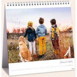 Cewe Calendrier photo de bureau carrÃ© - 21x21 - papier satinÃ© - mois de dÃ©part au choix
