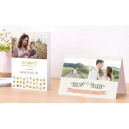Cewe Cartes personnalisÃ©es avec rabat - faire-part mariage, naissance, cartes de voeux...- lot de 10 - garantie 100% satisfait ou remboursÃ©e