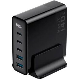 Havit Chargeur Mural Usb-c Ucle004 Eu Gan 140w Black One Size unisex