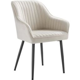 SONGMICS Chaise de salle à manger confort, Gris + Noir D'encre / Lot de 6