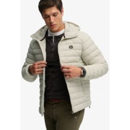 Superdry Homme Veste à Capuche Fuji Lite Beige Taille: M