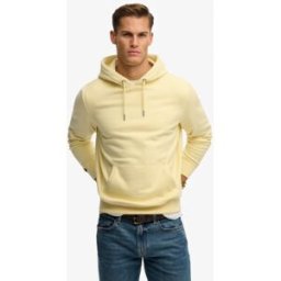 Superdry Homme Sweat à Capuche Logo Essential Yellow Taille: M