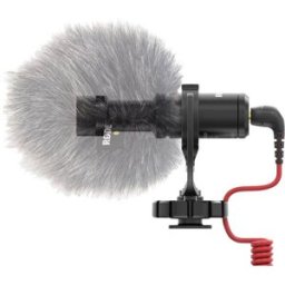 Micro pour caméra Rode VIDEO MICRO Type de transmission (détails):filaire avec câble, avec bonnette anti-vent, fixation griffe flash