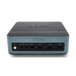 CUBEX Intel Core Ultra 7 155U 16 Go DDR5-SDRAM 512 Go SSD Windows 11 Pro Mini PC Station de travail Vert