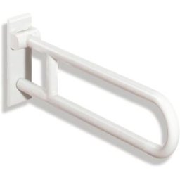 Hewi 801 active + bras de support rotatif 801.50D11098 blanc de sécurité, 700 mm, rotatif, avec coussin de bras noir, antimicrobien