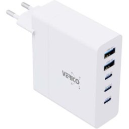 Verico Mojo 140W GaN 5 Chargeur USB 140 W 2x USB-A, 3x USB-C® Power Delivery 3.0 blanc intérieure