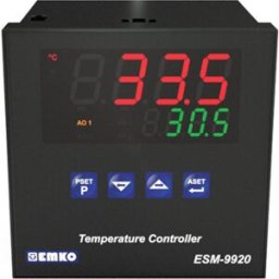 Emko ESM-9920.5.20.0.1/01.02/0.0.0.0 2 points, P, PI, PD, PID Régulateur de température Pt100, J, K, R, S, T -200 à 1700 °C Relais 5 A, SSR (L x l x H) 96 x 96
