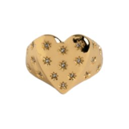 Zadig & Voltaire Bague Heartbreaker Over Strass