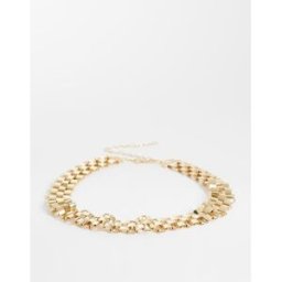 ASOS DESIGN - Ceinture large style montre - Doré 2XS-XS