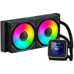 Abysm Gaming Refroidissement Liquide Oceanic Lcd 120 Mm Black One Size unisex