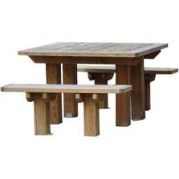 Table de pique-nique carrée
