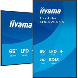 IIYAMA Écran Prolite Lh6575uhs-b2ag 65´´ 4k Va Led Black One Size unisex