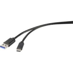 Renkforce Câble USB USB 3.2 Gen1 USB-A mâle, USB-C® mâle 3.00 m noir RF-4535908