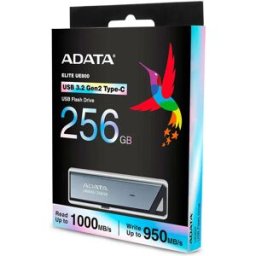 Adata Clé Usb Elite Ue800 256gb Usb-c 3.2 Gen2 Silver One Size unisex