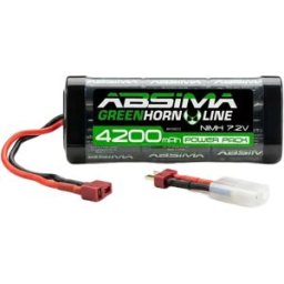 Absima Batterie Greenhorn Nimh Stick Pack 7.2v 4200mah T-plug Black / Green One Size unisex