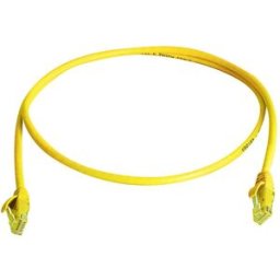 Telegärtner 100009282 RJ45 Câble réseau, câble patch CAT 6 25.0 m jaune ignifuge, avec manchon de protection contre les pliages 1 pc(s)