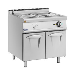 Bain-marie - 6 000 W - 2 x GN 1/2 - 2 x GN 1/3 - robinet - meuble bas (80 x 73 cm) - Royal Catering