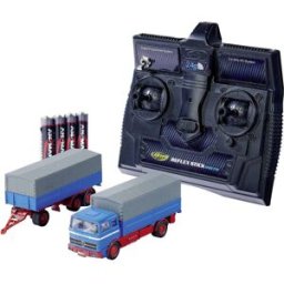 Carson Modellsport 500504157 MB 1620 Plane mit Anhänger 1:87 Auto RC électrique Camion avec accu, chargeur et piles pour lémetteur