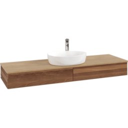 Villeroy und Boch Meuble sous lavabo Villeroy & Boch Antao 1600x190x500mm L14051HM avec éclairage FK/AP: HM/1