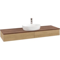 Villeroy und Boch Meuble sous-vasque Villeroy & Boch Antao 1600x190x500mm L14152HN avec éclairage avec structure FK/AP: HN/2